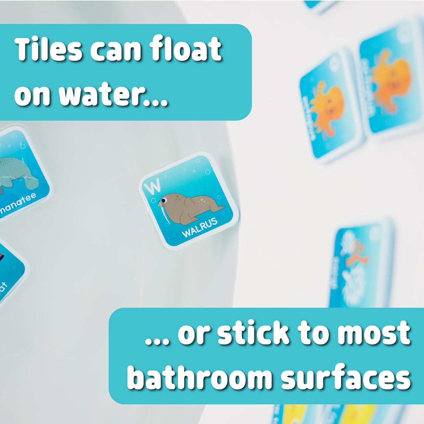 Chuckle & Roar - Bath Matching - Water Safe Fun - Great for Toddlers - Fun and Engaging - Ages 3 and up