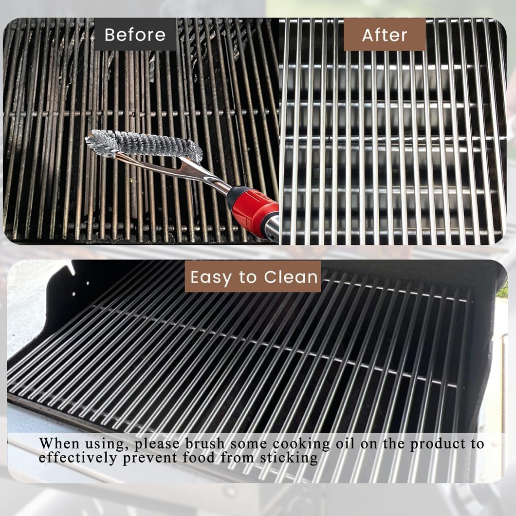 SF301C (3-Pack) 18 3/4" Stainless Steel Cooking Grid for Master Forge B10LG25 Members Mark B09SMG1-3F, B09SMG-3, BQ05046-6, BQ05046-6A, BQ06042-1 Grill BBQ Tek GSC3219TA, GSC3219TN,