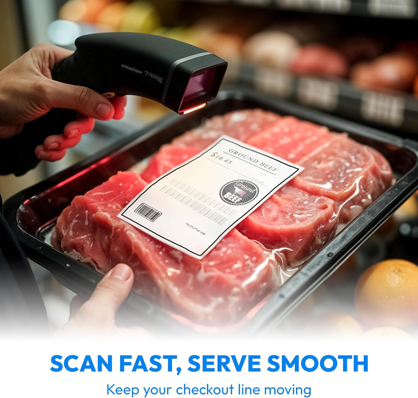 4x3 Direct Thermal Label, Barcode Address Mailing Name Shipping Labels, Perforated Thermal Stickers, Multipurpose, Commercial Grade for Thermal Printer, Strong Adhesive, 500/Roll, 4 Rolls