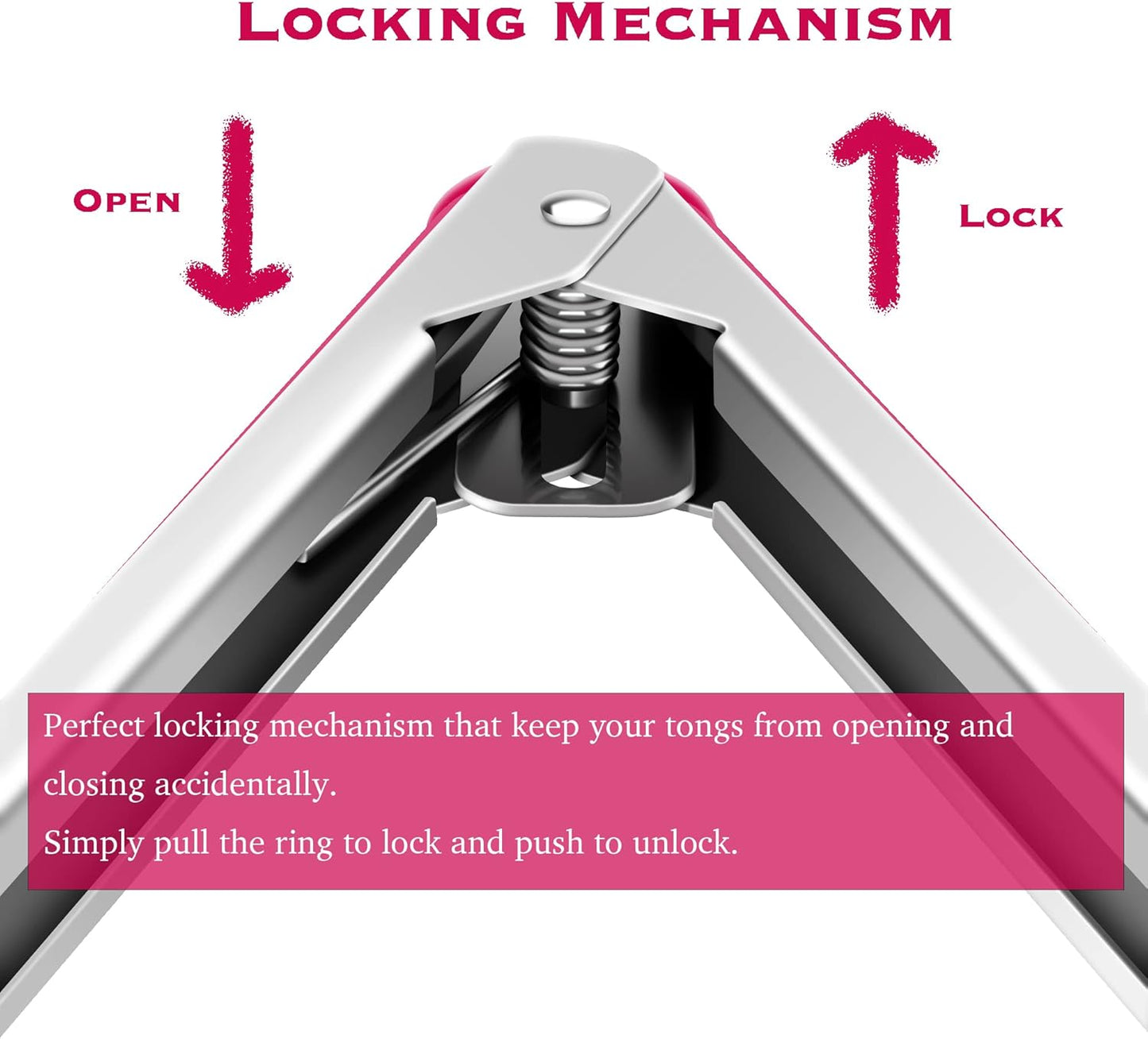 Premium Stainless Steel Food Tongs, 9-Inch & 12-Inch Wine Red Silicone BPA Free Non-Stick BBQ Cooking Grilling Locking Kitchen Tong