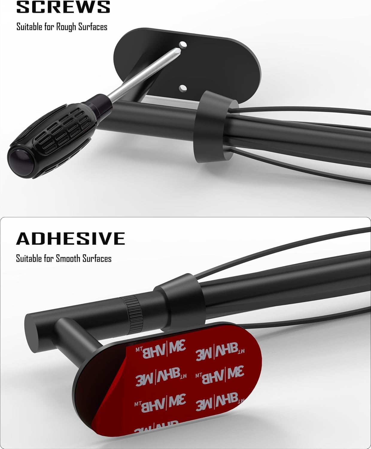 Paper Towel Holder Under Cabinet, Single Hand Operable Roll Holder with Damping Effect,No Drilling or Wall Mounted SUS304 Stainless Steel for Kitchen Bathroom (Matte Black)