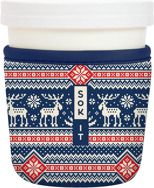 Sok It IceCreamSok Insulated Neoprene Cover (Sweater Weather, Tapered Ice Cream Pints)