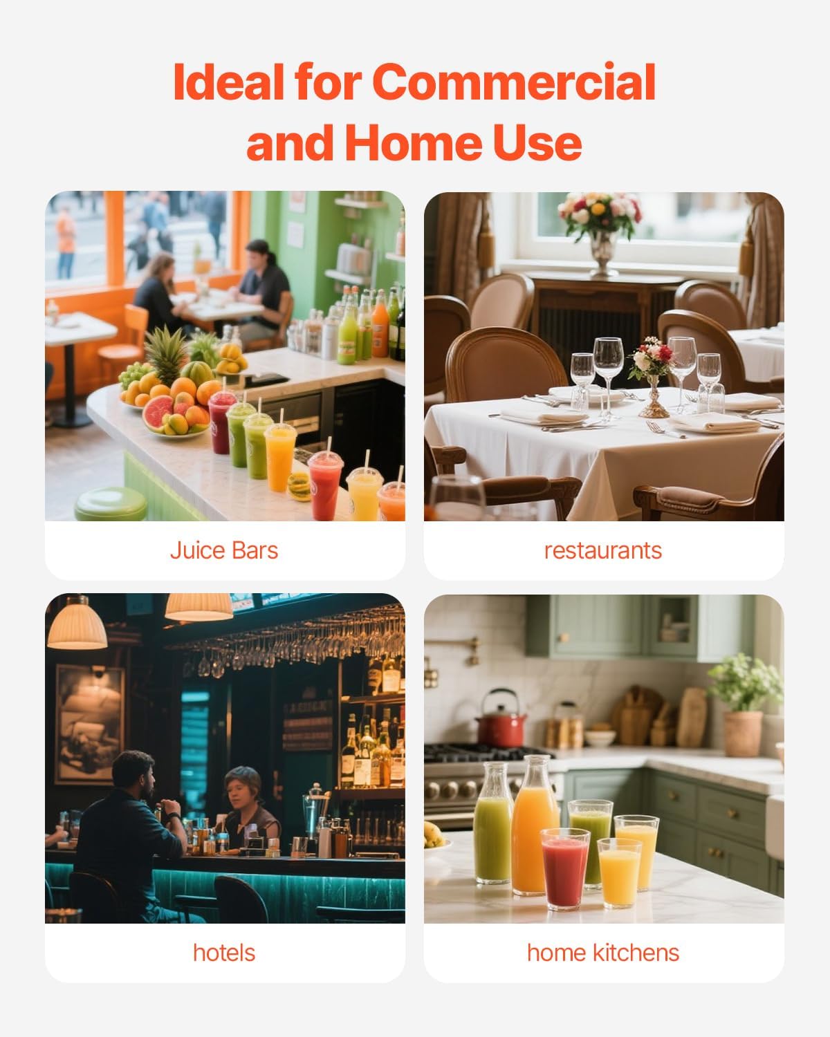 VBENLEM Commercial Juice Extractor Heavy Duty Juicer Aluminum Casting and Stainless Steel Constructed Centrifugal Juice Extractor Juicing both Fruit and Vegetable