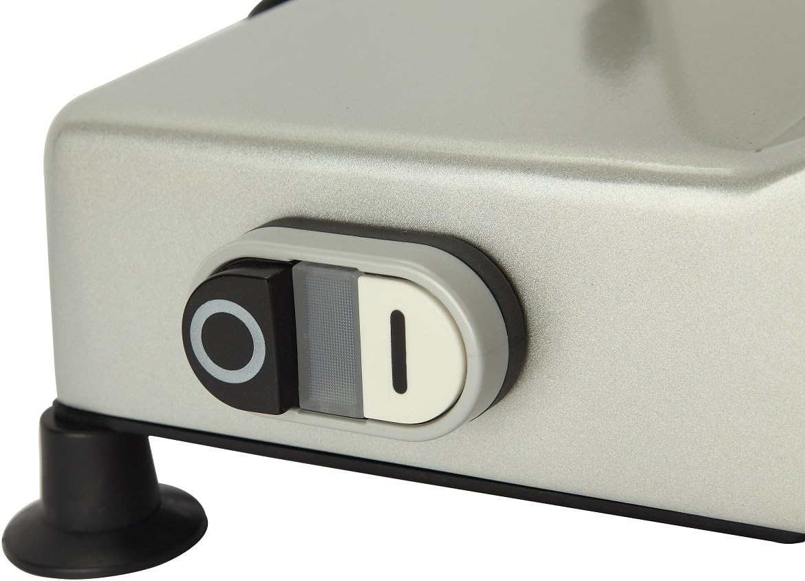 10" Premium Chromium-plated Steel Blade Electric Deli Meat Cheese Food Slicer Commercial and for Home use 240W BESWOOD250