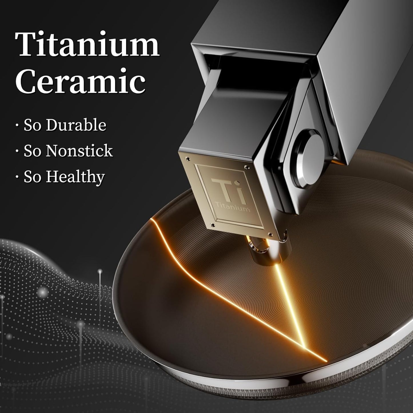 Stainless Steel Frying Pan Set with Lids,8inch 9.5inch 11inch Nonstick Ceramic Frying Pan Set of 3, Non Toxic Healthy Ceramics Omelet Pans,Chef's Pans,Skillets Kitchen Cooking Pan PFOA Free