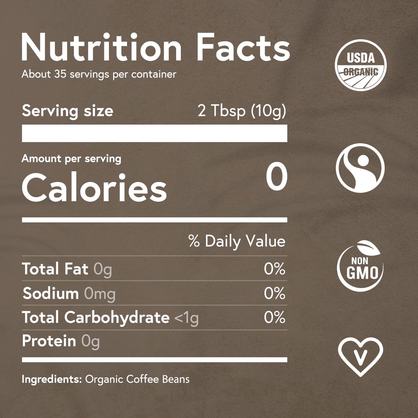 Fabula Low Acid Coffee, USDA Organic Ground Coffee Medium Roast - Non GMO - No Molds - Mycotoxins Pesticides Free - Single Origin Coffee - 12 oz