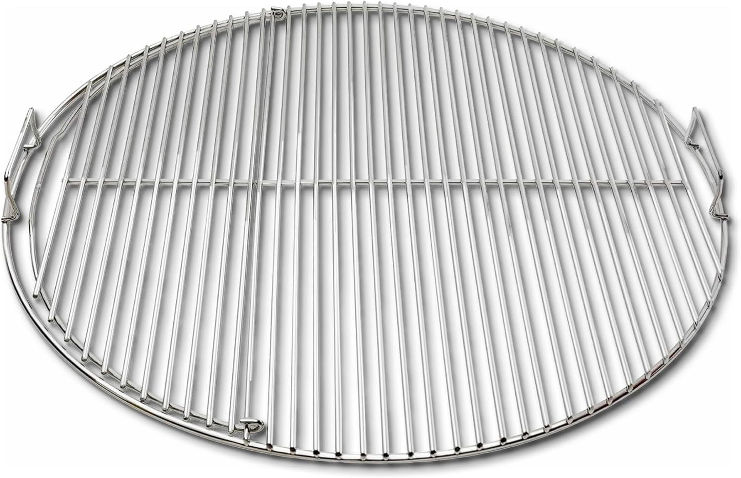 SnS Grills EasySpin Charcoal Grill Cooking Grate, 304 Stainless Steel, Large Hinged Opening, Perfect for 2-Zone Cooking, Replacement Grate Compatible with Weber & Other Grills - Fits 22” Kettles