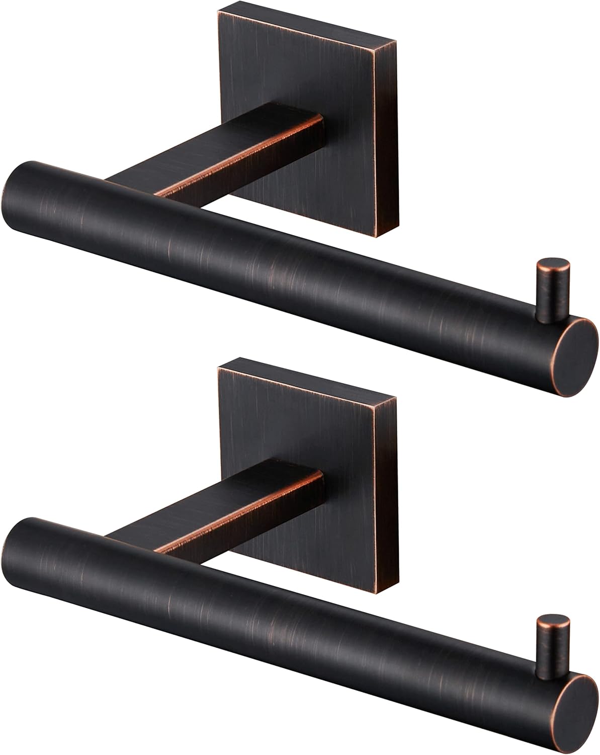 KOKOSIRI Toilet Paper Holder Oil Rubbed Bronze for Bathroom Kitchen Roll Holder Hold Mega Rolls Stainless Steel, 2 Pack, B2005ORB-2P
