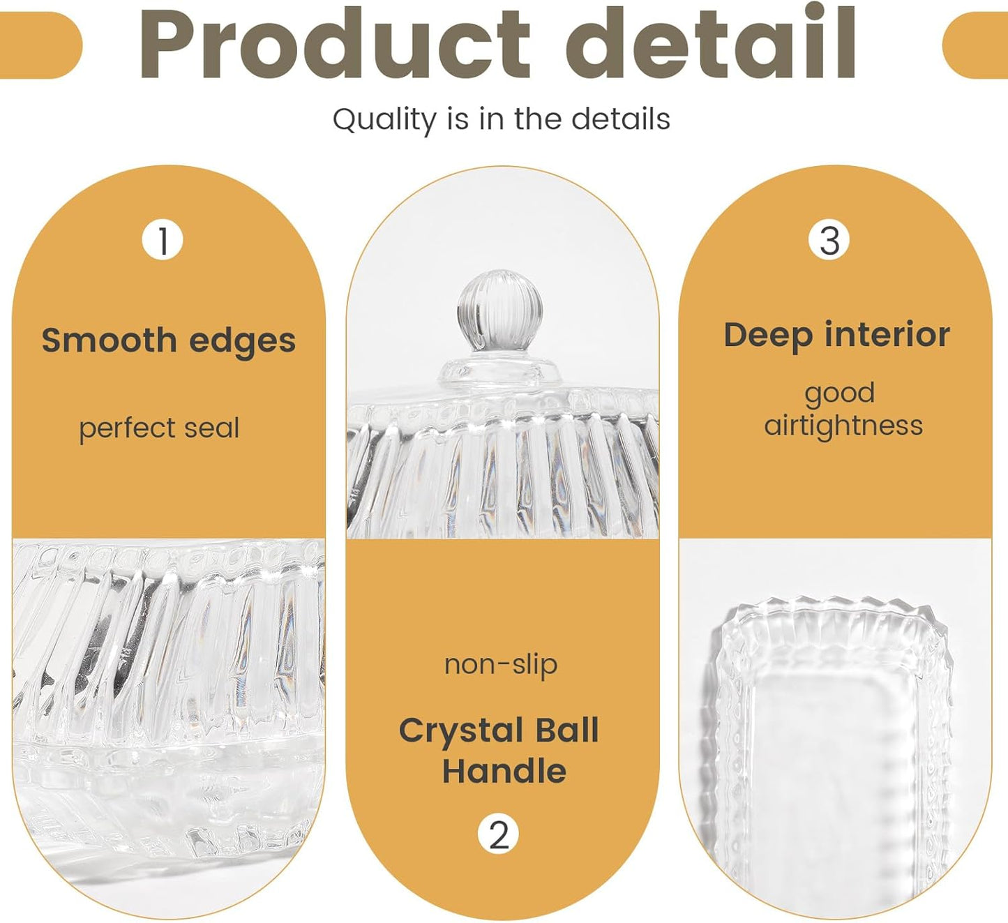 Glass Butter Dish with Lid for Countertop,Vintage Crystal Butter Container for Counter,Covered Glass Butter Keeper,Butter Tray for Refrigerator,Butter Holder with 4oz Butter