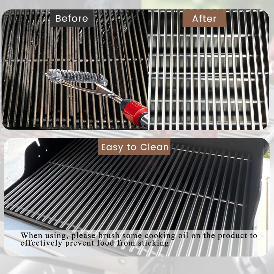 SF876C (3-Pack) 16 7/8" Stainless Steel Cooking Grid for Charbroil 463441312, 463432215 463461613 463436214 463436215 463441514 463440109 463436213 463420508