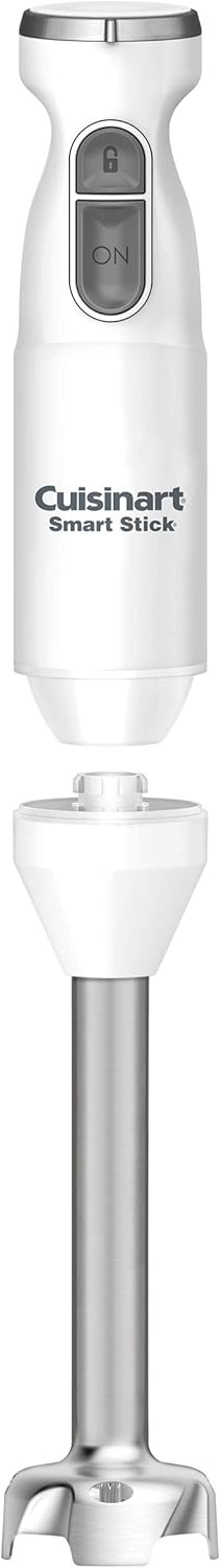 Cuisinart Hand Blender, Smart Stick 2-Speed - Powerful & Easy to Use Stick Immersion Blender for Shakes, Smoothies, Puree, Baby Food, Soups & Sauces, Stainless Steel, CSB-175P1