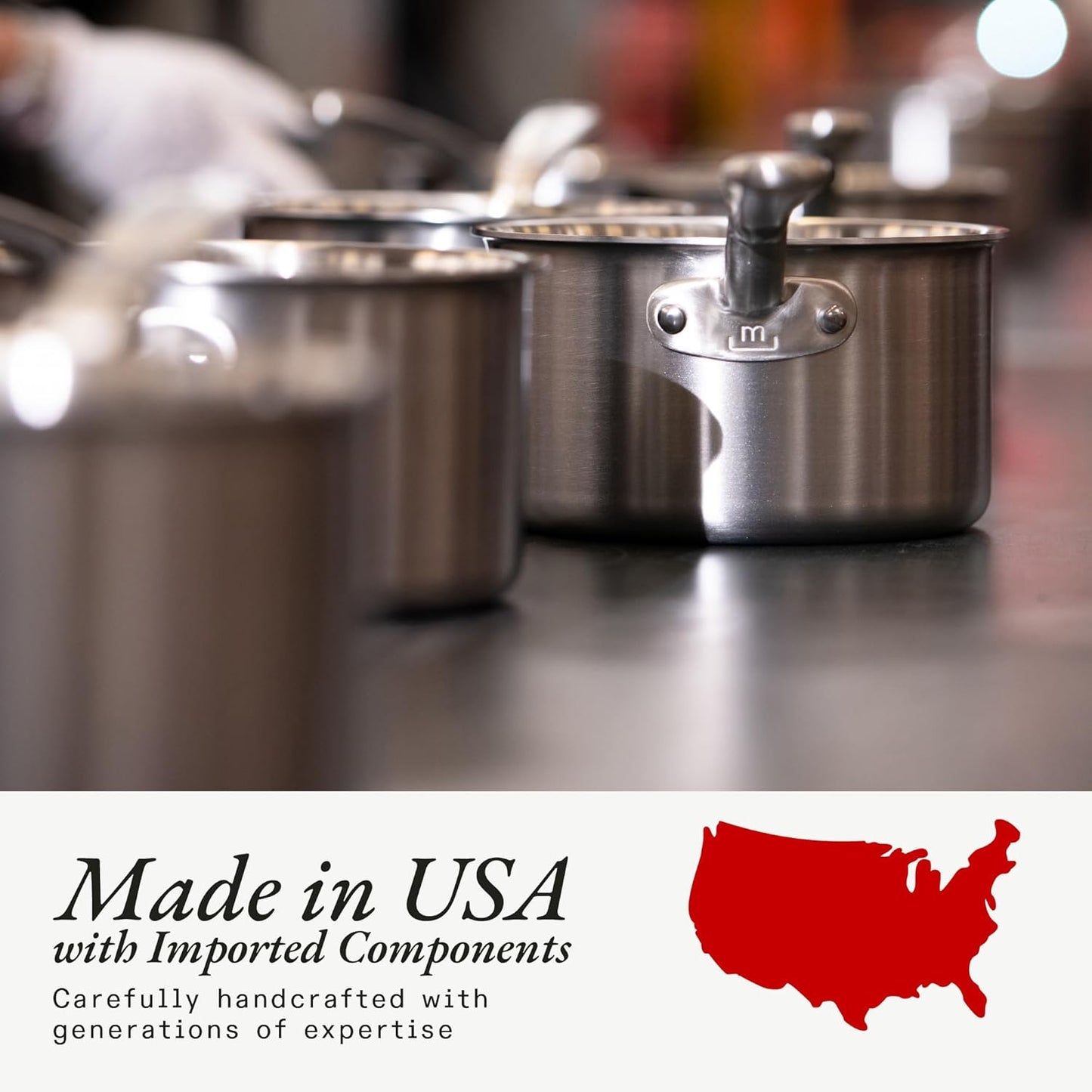 Made In Cookware - ProCoat 8" Non Stick Frying Pan (Harbour Blue) - 5 Ply Stainless Clad Nonstick - Professional Cookware - Induction Compatible