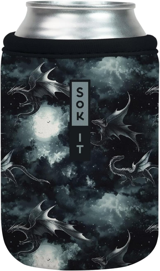 Sok It CanSok Sleeve for Beer & Soda Insulated Neoprene Cover (Dragon Lore, 12oz Can Sleeve)