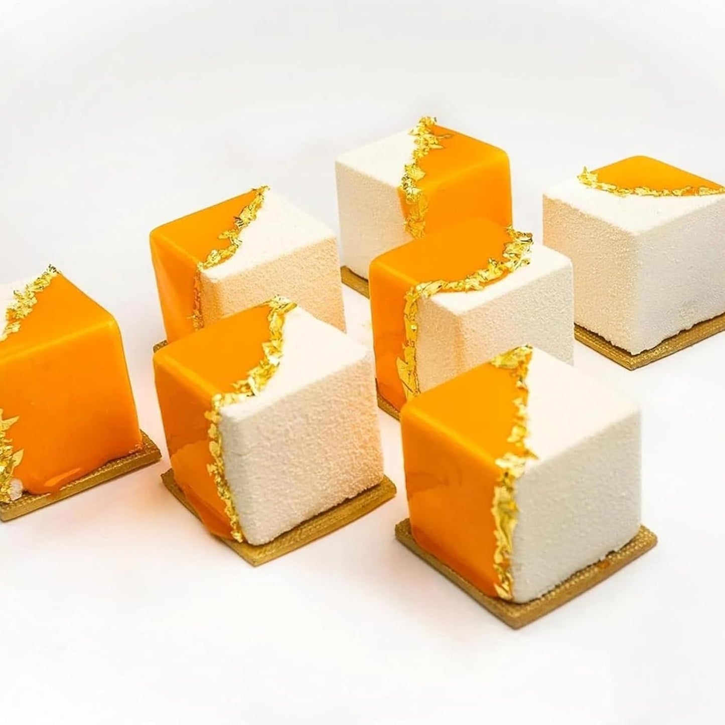 OCPO Kitchen 3D Cube Silicone Mold for Baking Mousse Cake, Square Baking Molds for Chocolate Candy Pastry Truffle Cupcake Jelly Cookie Pudding, Square Shape (15-Cavity)