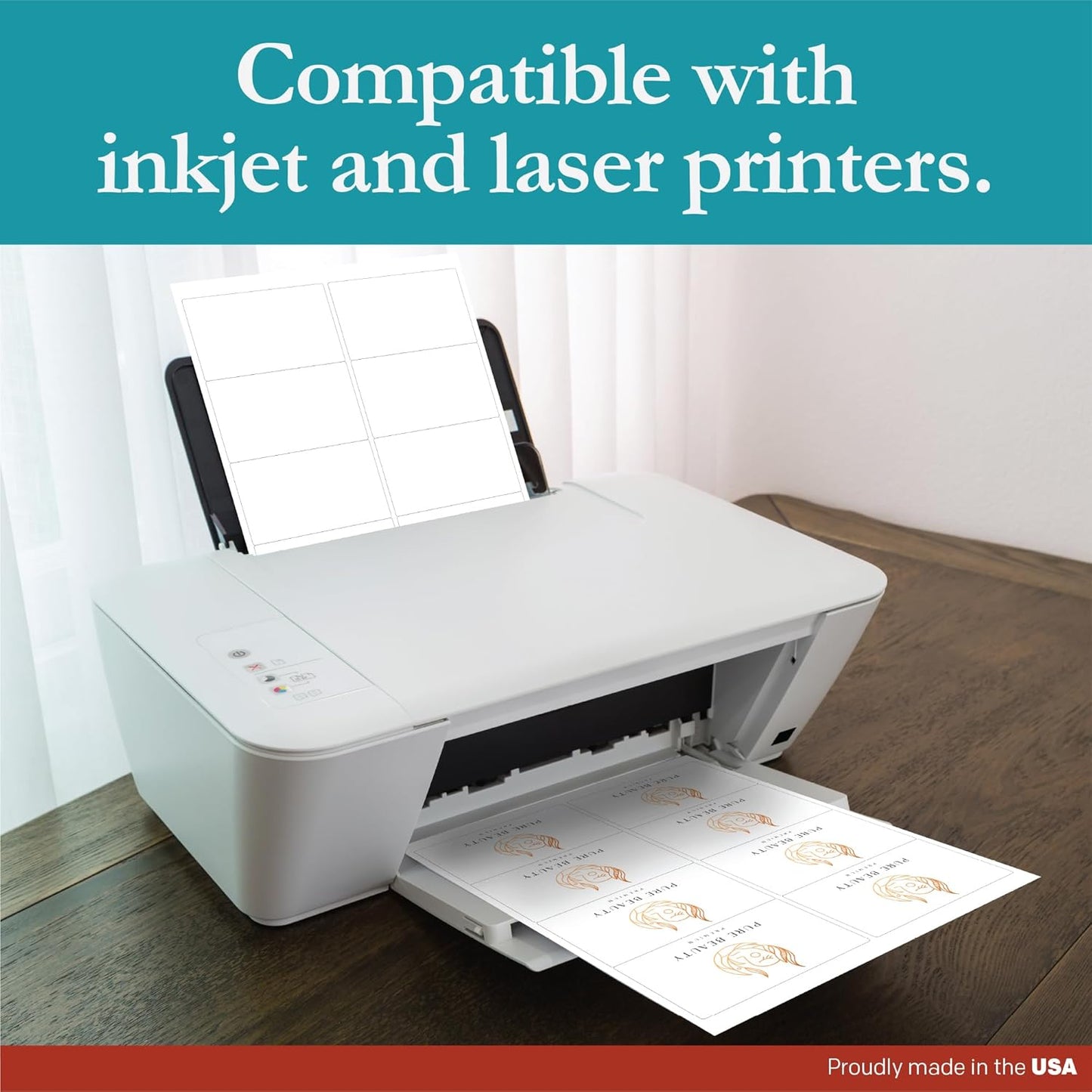 Premium Label Supply White Sticker Shipping/Mailing Labels – 4" x 2.5" – Laser/Inkjet Compatible – (8 per Sheet), 1000 Sheets – 8,000 Total Adhesive Labels