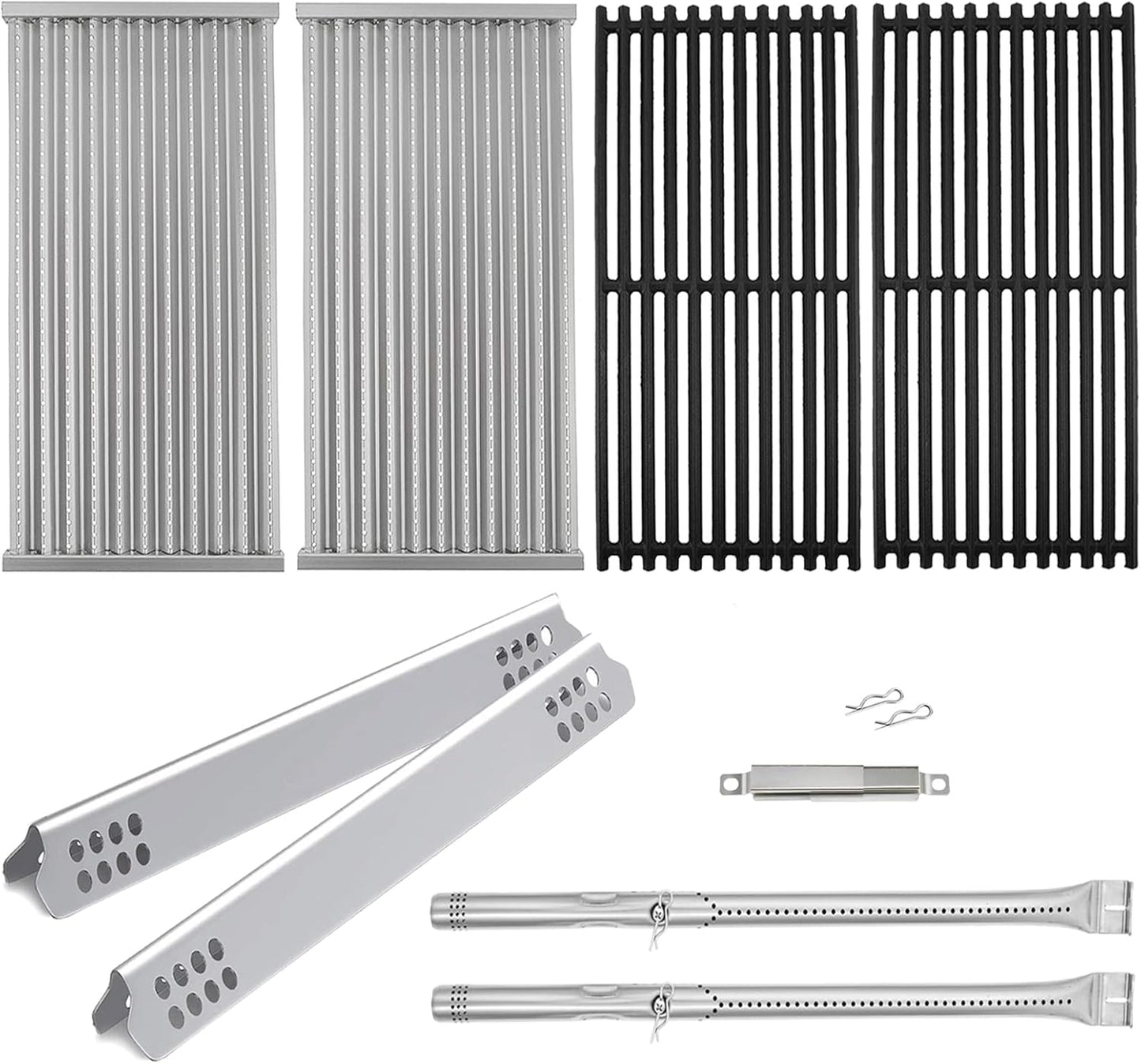 G362-2100-W1 Grill Replacement Kit for Charbroil TRU-Infrared 463642316 463644220 463632320 463675016 463644220 463245518, Grill Grate, Heat Plates and Burner Kit for Charbroil 466642416
