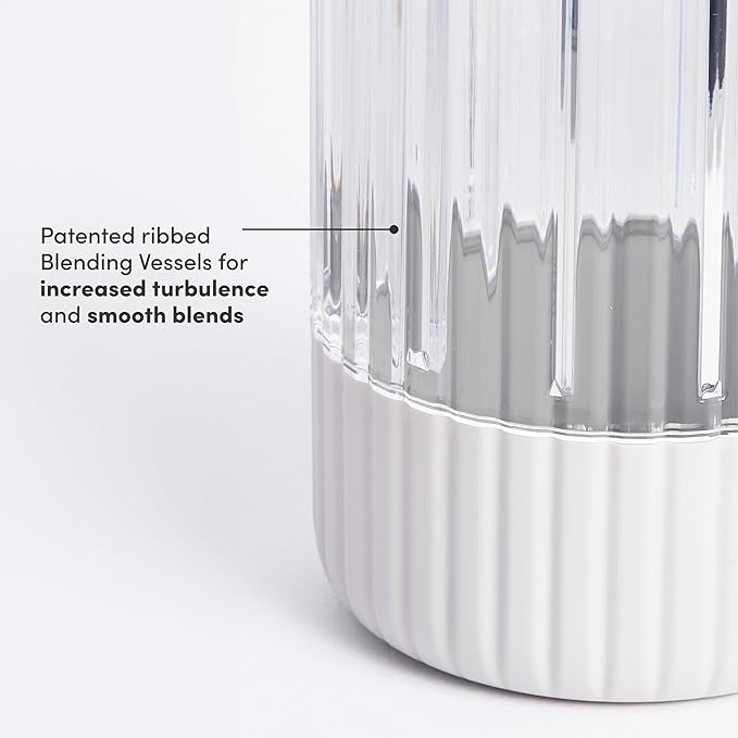 Beast Mega 1200 | Premium Countertop Blender | Smoothies, Shakes, Sauces, Dips, Soups | Blends Ice and Frozen Fruit | Includes Extra Lids and Straw System | 1200W | (Cloud White, 120V)