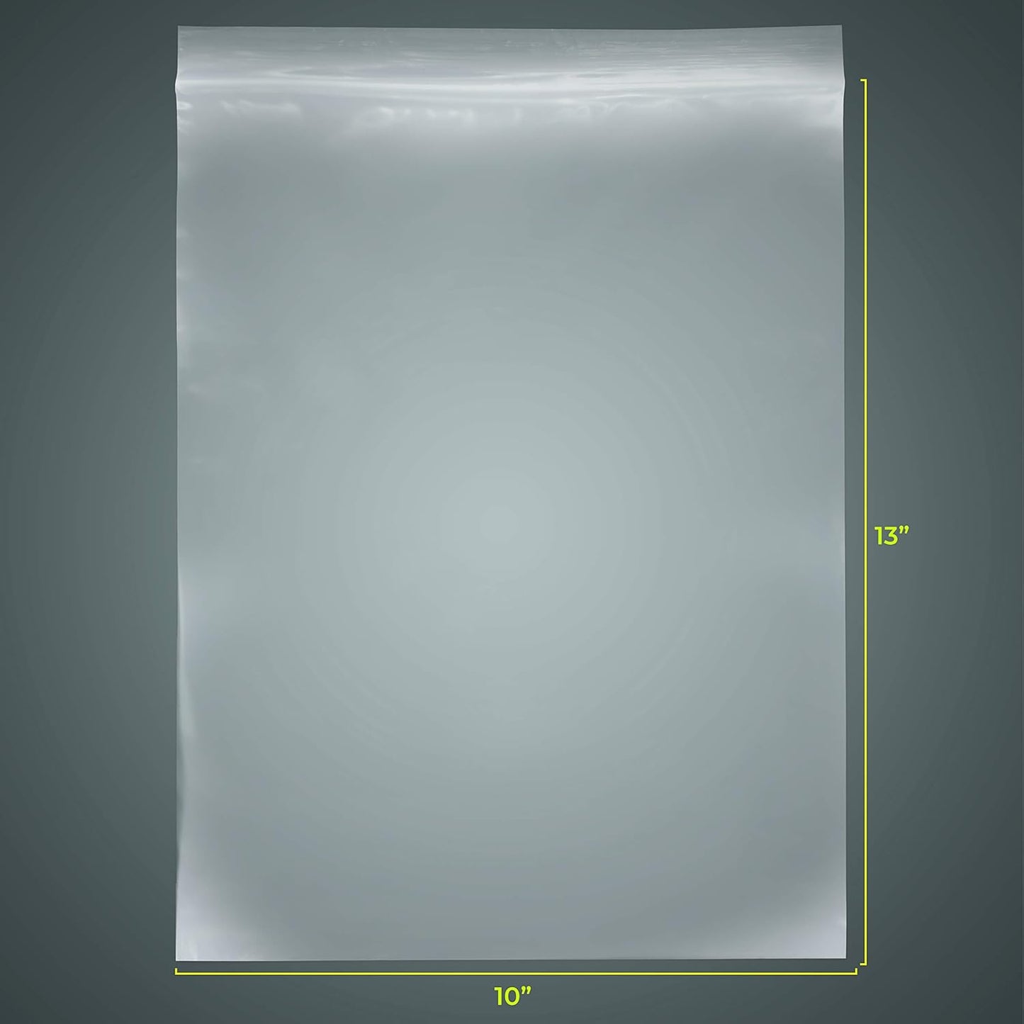 SNL Quality Zipper Lock Reclosable Clear Disposable Plastic Bags, Strong | 10" X 13" - 2 MIL - 100 Bags