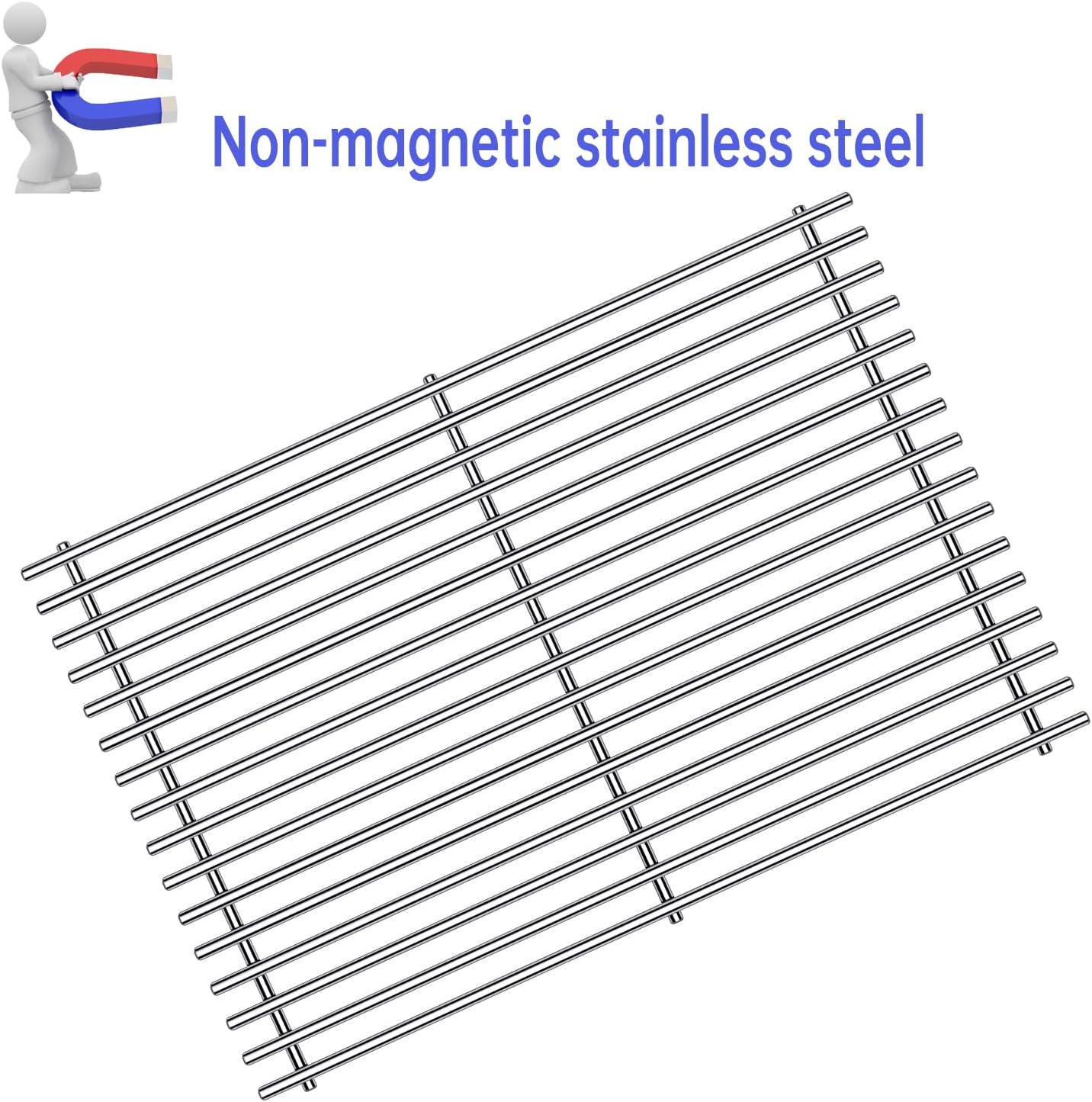 7536 7525 Grill Grates Replacement for Weber Spirit Grill Parts E-310, E-320, 300 Series, Weber Genesis Grill Silver B/C, Gold B/C, Platinum B/C, Spirit 700 and 900, 17.4” Flavorizer Bars Grid