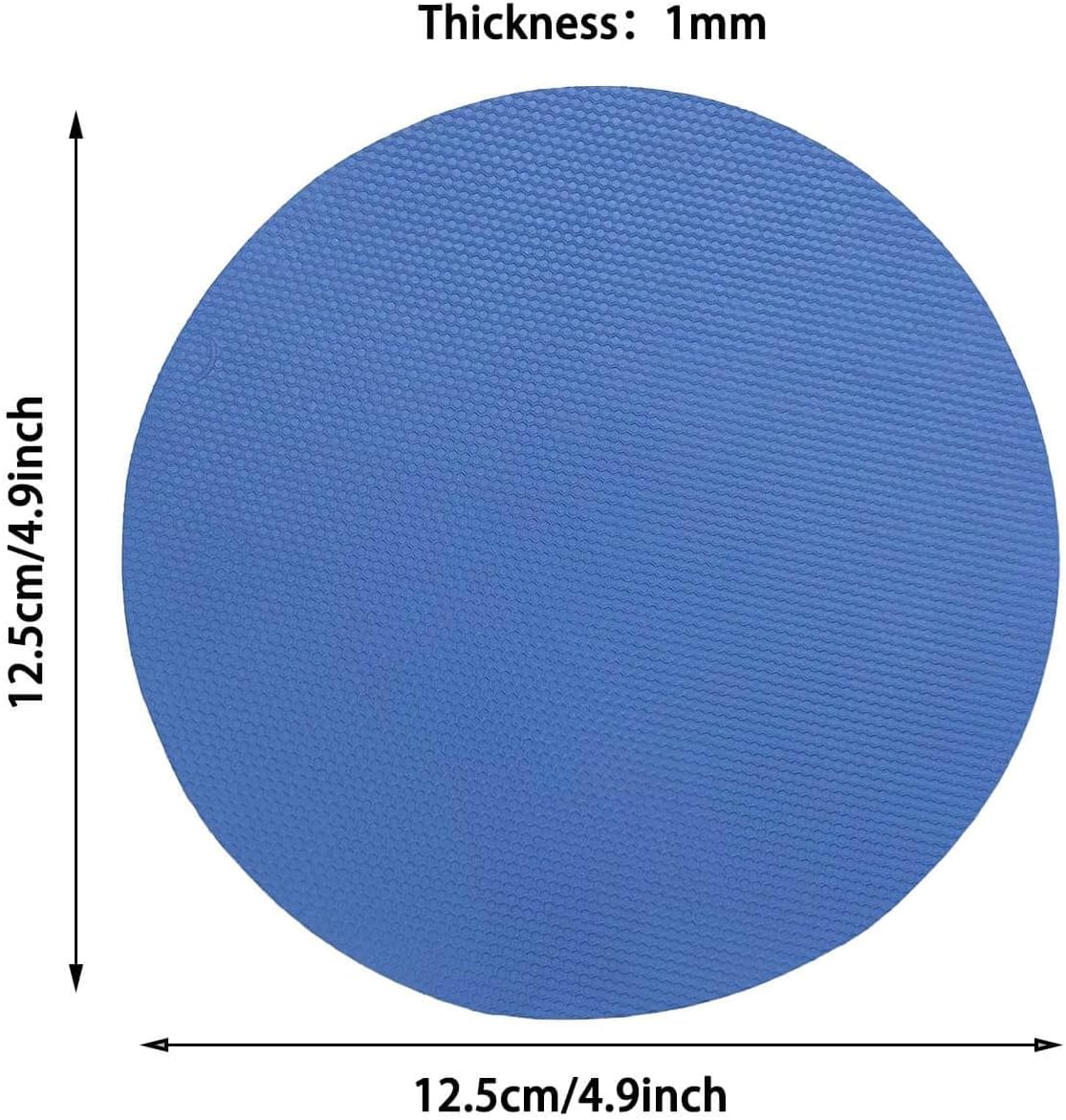 4 Pack Rubber Jar Opener Grippers, 4.9 Inch Round Bottle Opener, Jar Opener for Seniors with Arthritis(Blue,Red,Green,Yellow)
