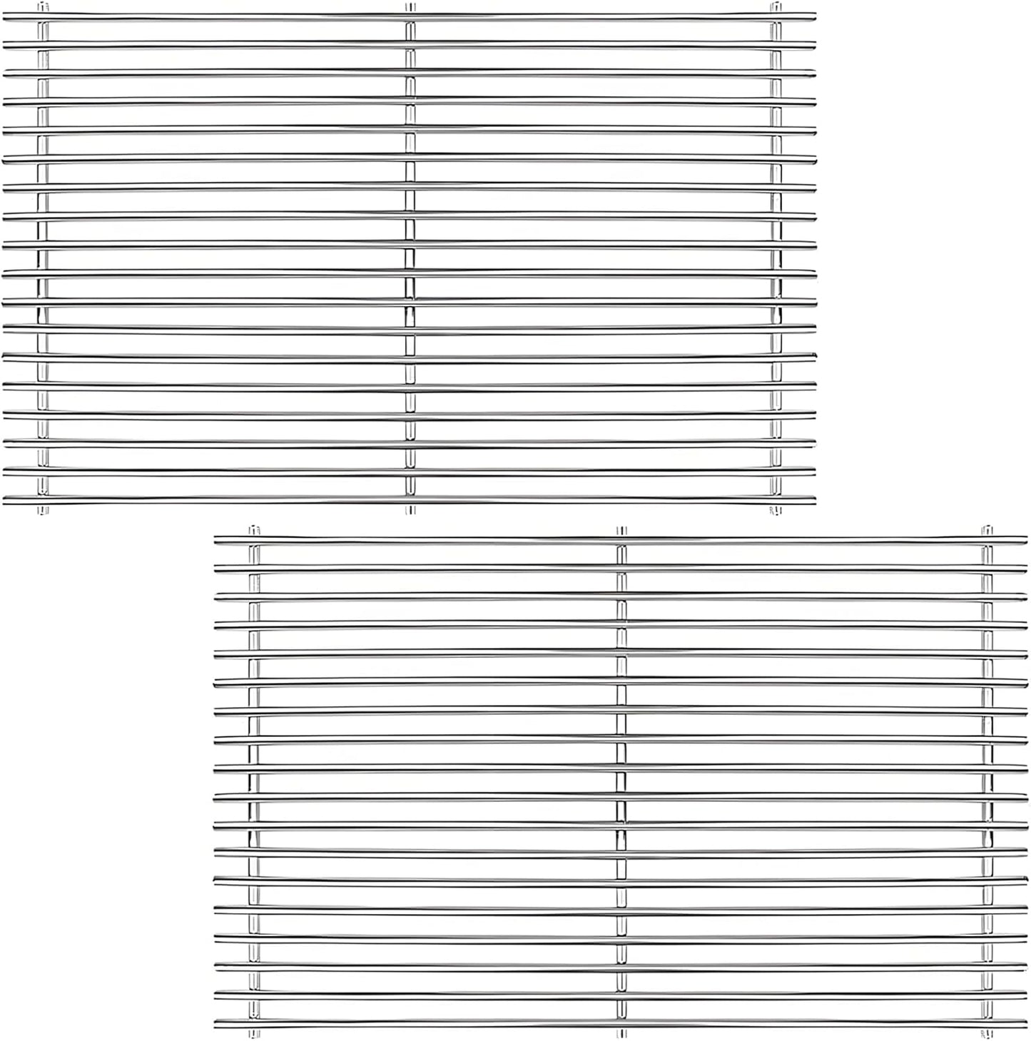 Genesis Grill Grates for Weber Genesis 300 Series, Cooking Grates Grill Parts for Weber Genesis E310 E320 E330 S310 S320 S330, 19.5" Steel BBQ Grids Replacement for Weber 7528/7524 Cast Iron Grate