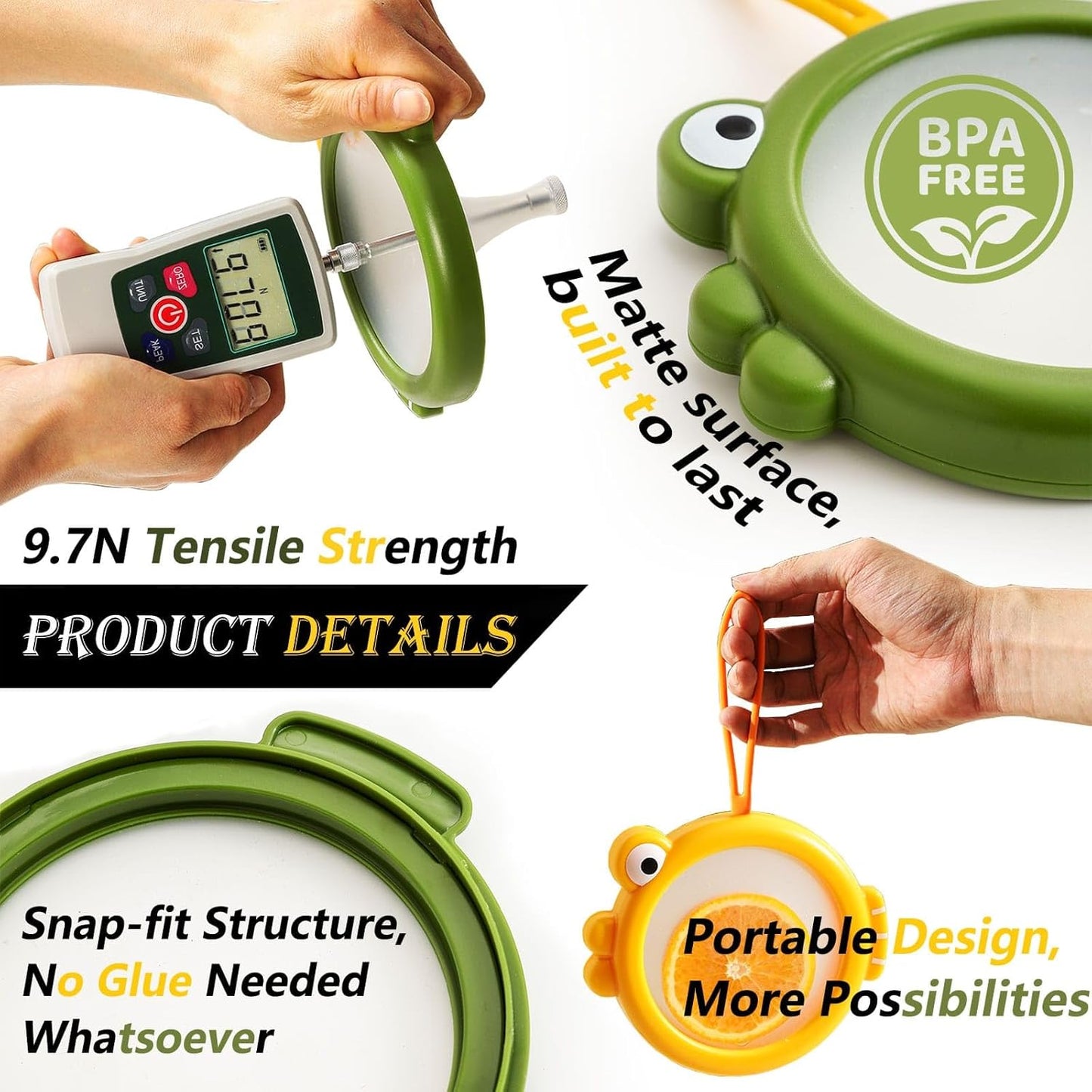 Food Storage Containers for Avocado & Onion – 4-Pack Reusable Fridge Keepers – Fish-Shaped Design for Tomato, Lemon, Garlic – Help Reduce Waste