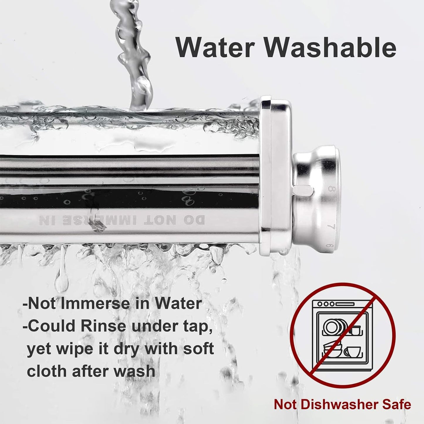 Pasta Maker Attachment for KitchenAid Stand Mixer, Includes Pasta Sheet Rollar, Spaghetti Cutter, Fettuccine Cutter, Stainless Steel Pasta Attachment Sets by InnoMoon