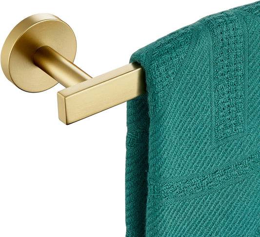 24 Inch Bathroom Towel Bar Bath Towel Rack Kitchen Towel Holder Towel Rails Wall Mounted SUS304 Stainless Steel Brushed Gold AN4001GD-L24