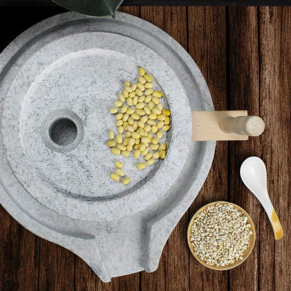 Natural Granite Handmade Stone Mill/Grinder (11.8Wx15.7L)