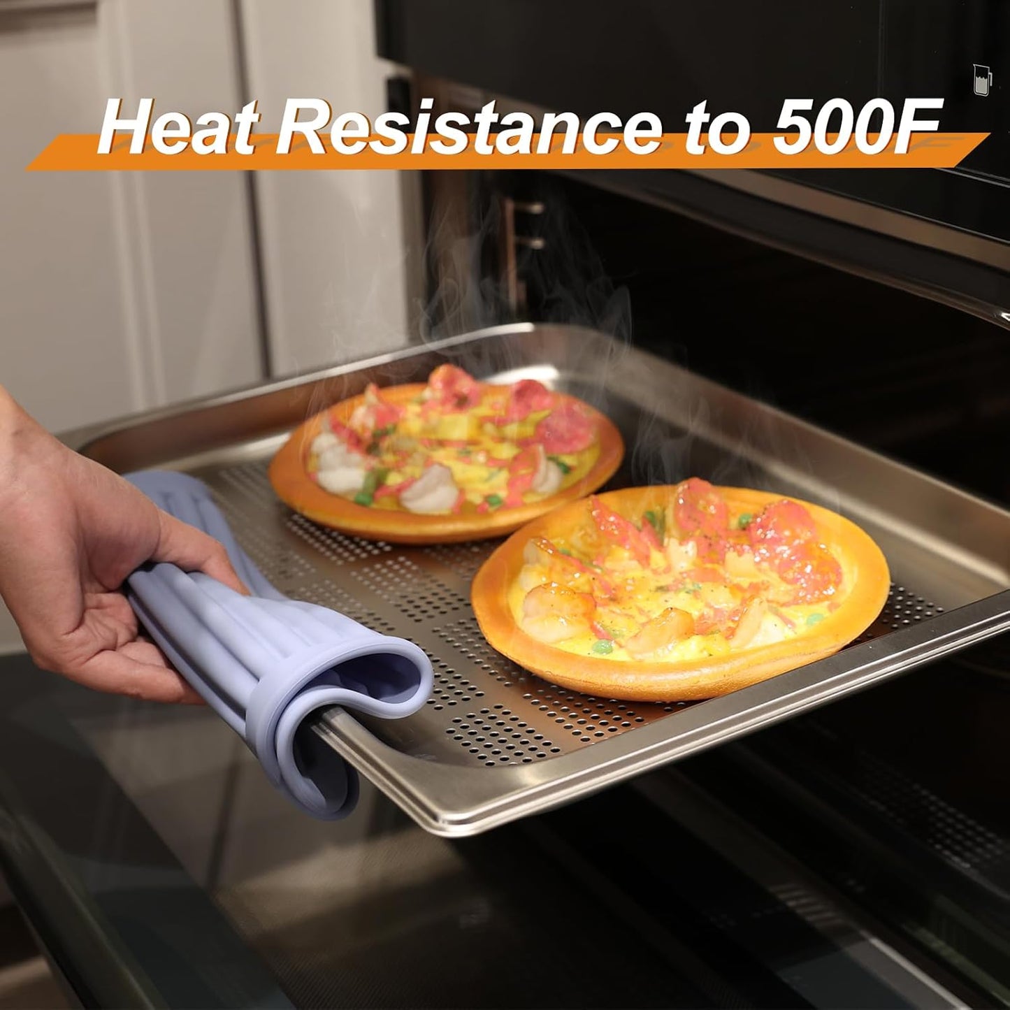 Joyhalo 4 Pack Silicone Trivets for Hot Pots and Pans,480℉ Heat Resistant Trivets for Hot Dishes,Hot Pads for Countertop,Kitchen Potholders,Blue