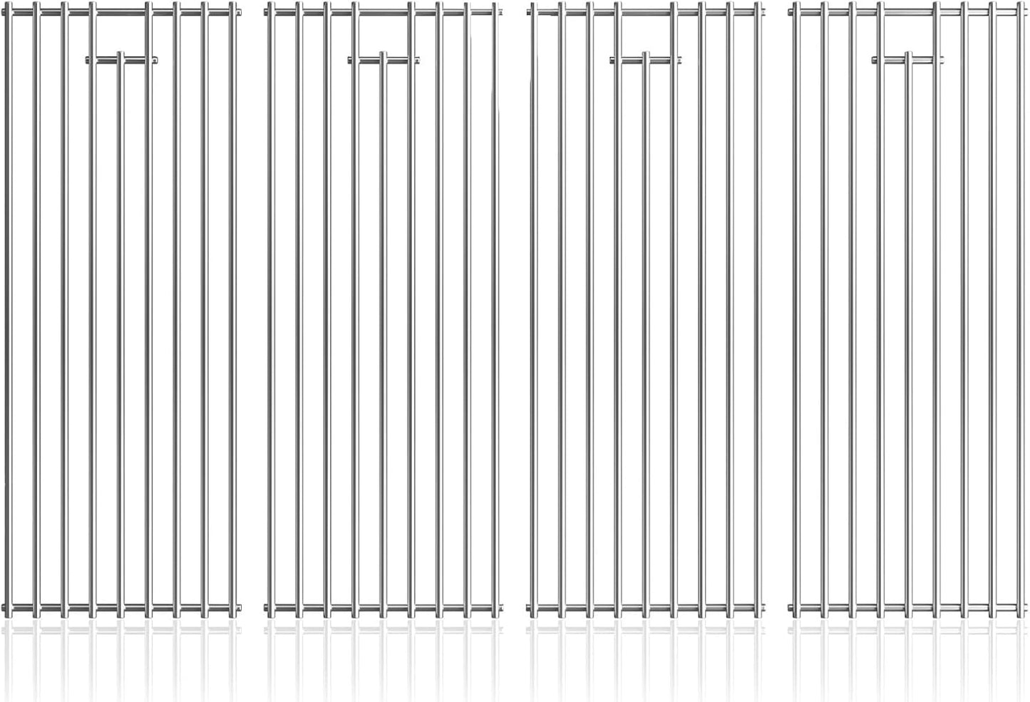 4Pack 19.25" Stainless Steel Cooking Grates Replacement Parts For16517 Bull 8248 LP, 18249 NG, Angus 47628, Brahma, Lonestar Select 87048,87049, Outlaw Steer Premium, 7 Burner Premium 18248,18249