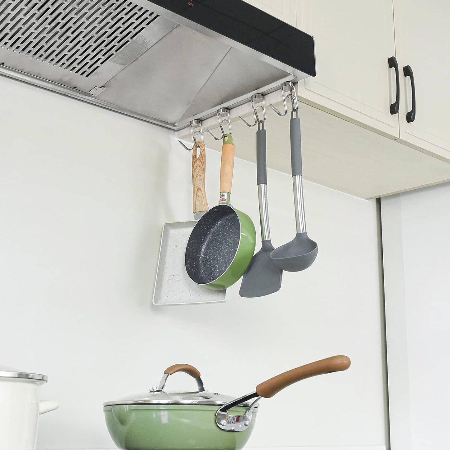 Magnetic Hooks Heavy Duty 304 Stainless Steel Hooks,Magnets Hanging Hooks for Refrigerator Grill Toolbox Cabins Outdoor,Cruise Essentials Camper Accessories,4pack(Silver,1.1in-2 40Lbs)