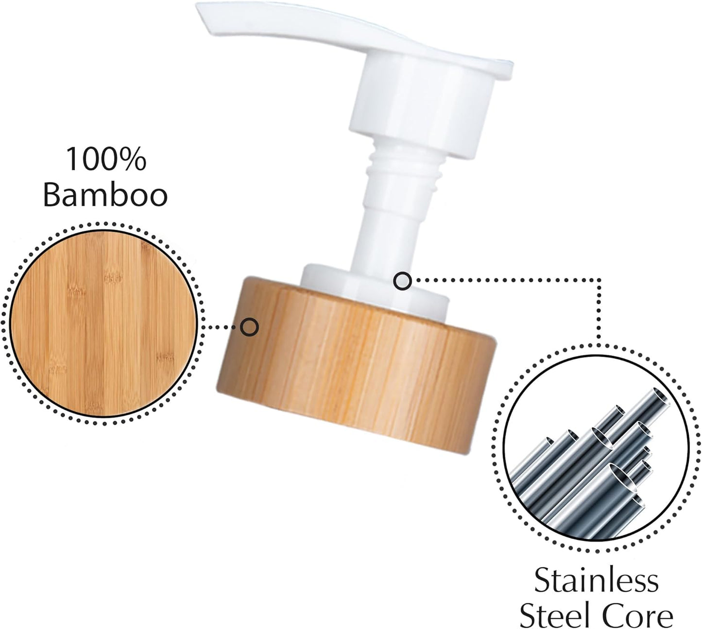 Emerson Glass Soap Dispenser Set - 16 Oz, 2 Pack with Pump and Labels for Kitchen and Bathroom