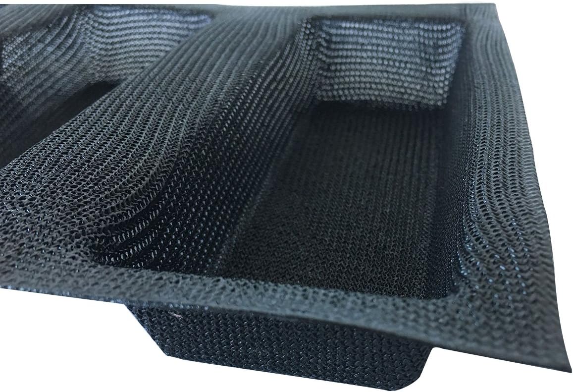 Mesh Silicone Bread Forms Square Shape Bread Molds Non Stick Bakery Tray Silicone Coated Fiber Glass Loaf Crusty Bread Bakeware For Small Toaster Oven