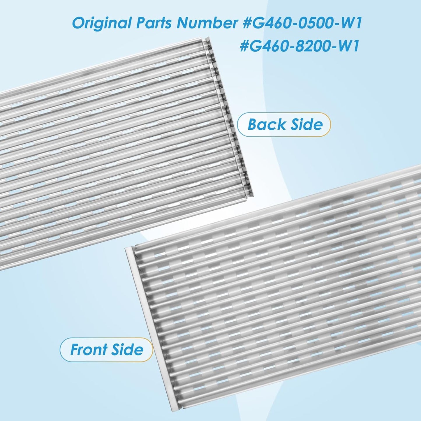 17" Grill Grate for Charbroil Performance TRU-Infrared/Amplifire 2 Burner 463633316 463655621 463655021 463672016 463672216 G460-0500-W1 G327-1100-W1 for Charbroil Grill Replacement Parts