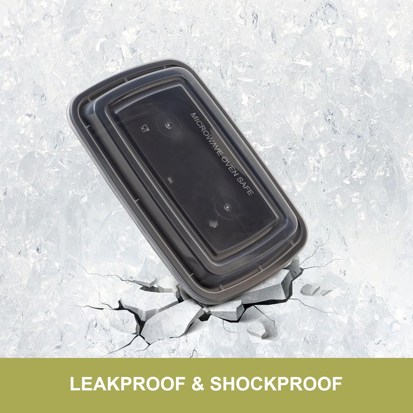 30 Pack Meal Prep Containers 38oz, Plastic To Go Food Containers with Lids, BPA-Free, Microwave/Dishwasher/Freezer Safe