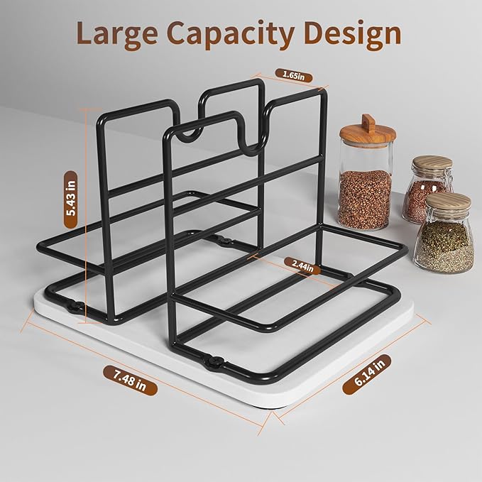 Napkin Holder for Table, 2 IN 1 Napkin Holders That Can Hold Salt Jar and Pepper Jar, Napkin Dispenser, Modern Dining Table Decor, Metal Racks and Wooden Bases, White