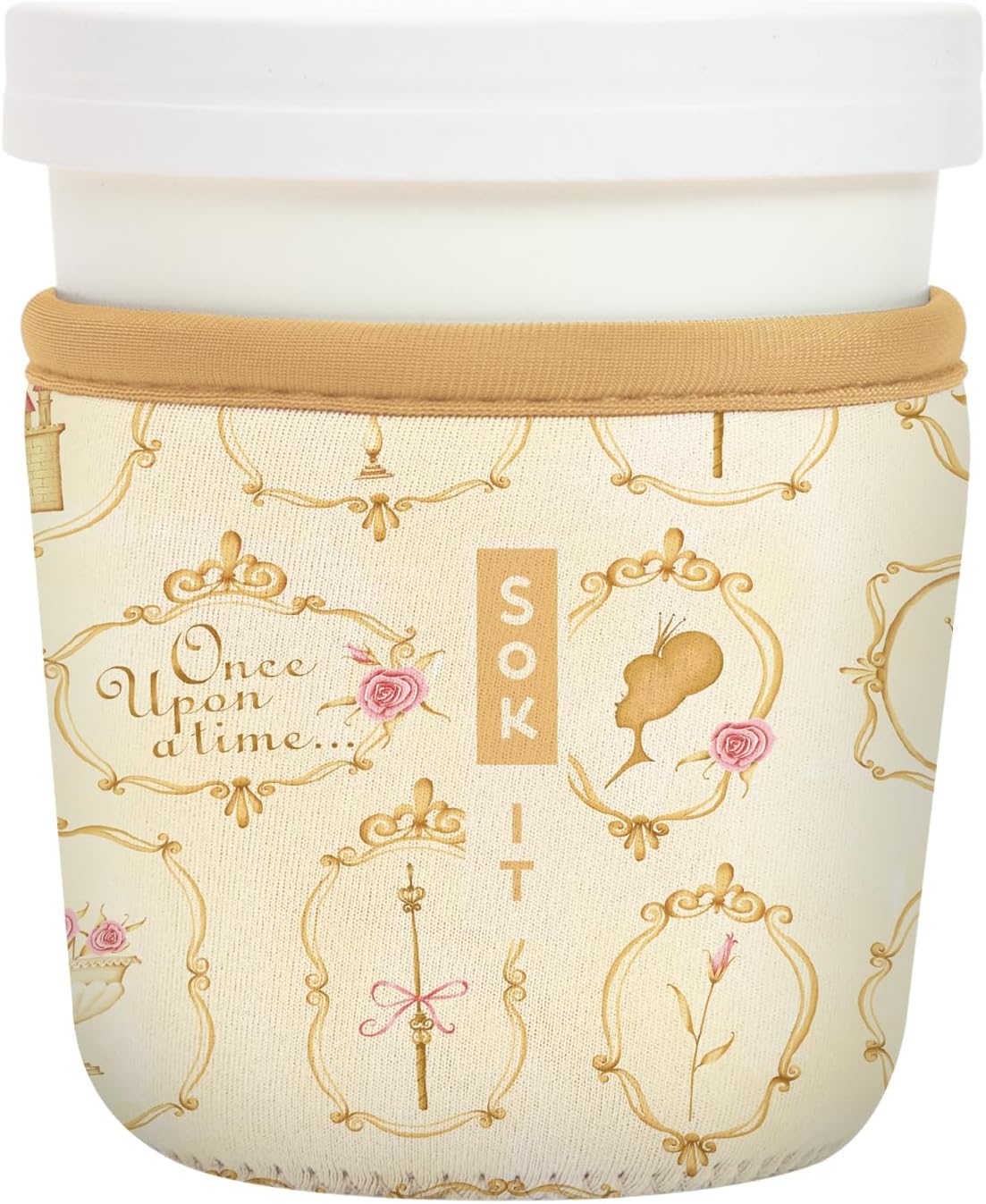 Sok It IceCreamSok Insulated Neoprene Cover (Happily Ever After, Tapered Ice Cream Pints)