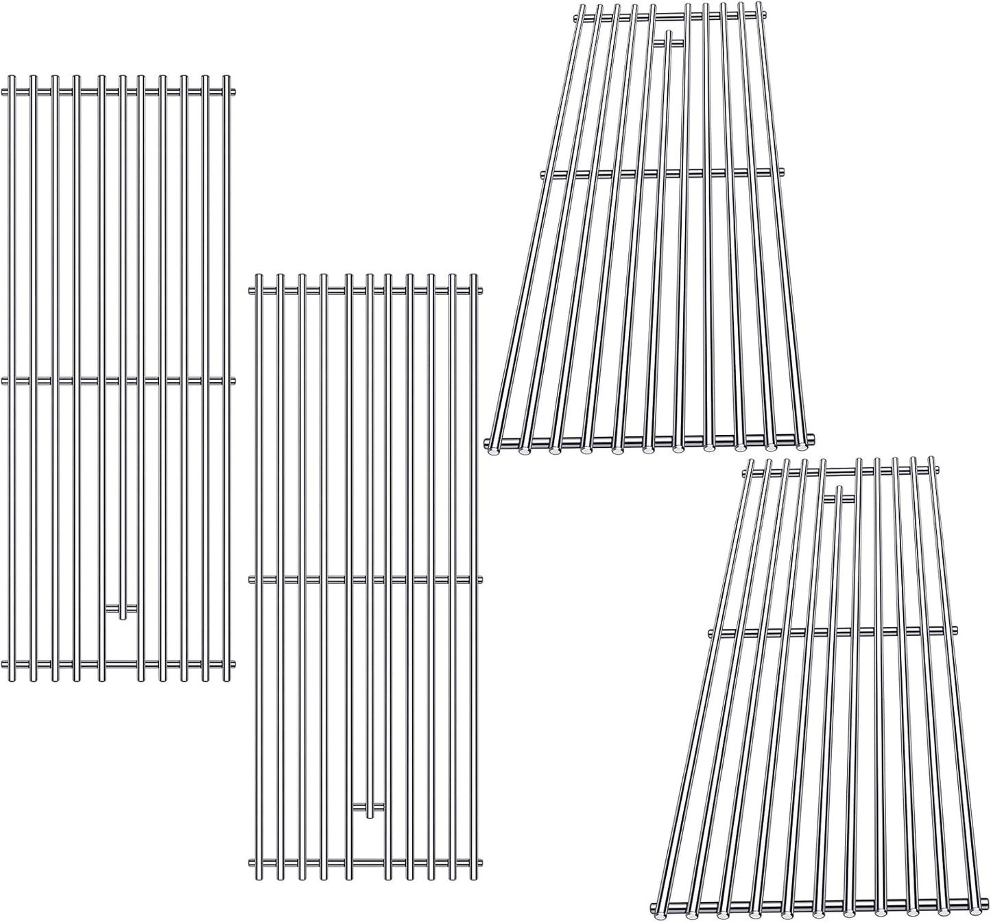 9MM 16517 Grill Grates Replacement for Bull Grill Replacement Parts, BBQ Bull Angus 4 Burner 47628 47629, Steer Premium 69008, Lonestar 87049, Bull Outlaw 26038 26039, Stainless Steel Grids