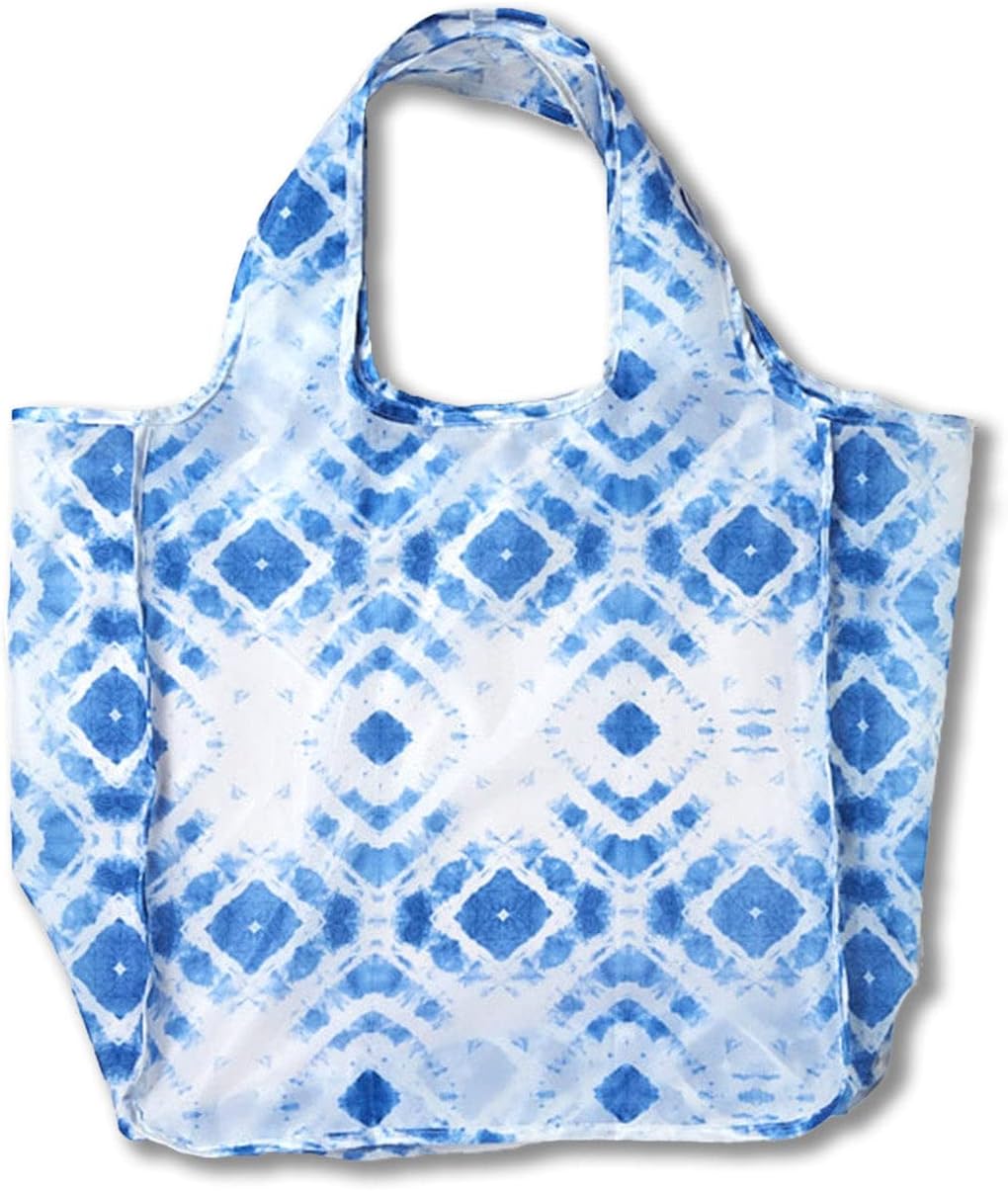 Reusable Grocery Bag - Stylish Shopping Bag for Groceries - Foldable Tote Bag - Medium Size