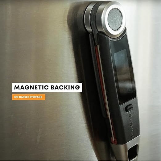 Finaltouch X10 Instant Read Digital Meat Thermometer NSF Certified Waterproof Professional for Cooking Grilling BBQ Baking Candy Oil with Rotating Probe and Backlit Display (Royal Navy)