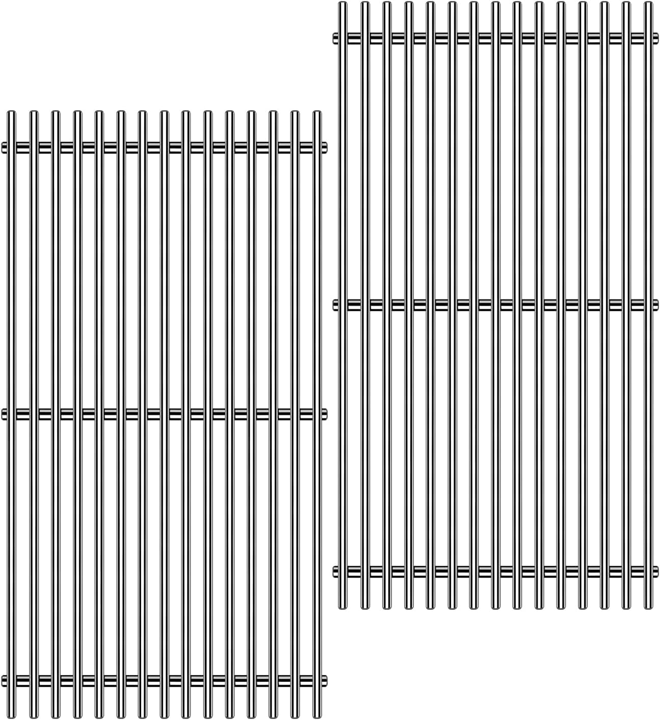 9MM 17.5" Stainless Steel Grill Grates for Weber Spirit E-310 E315 E320 E330 S310 S315 S330 GS4 Spirit 2 Grill Parts for Weber 7638, 7639 7525 Spirit 300 and Spirit II 300 Series Grills