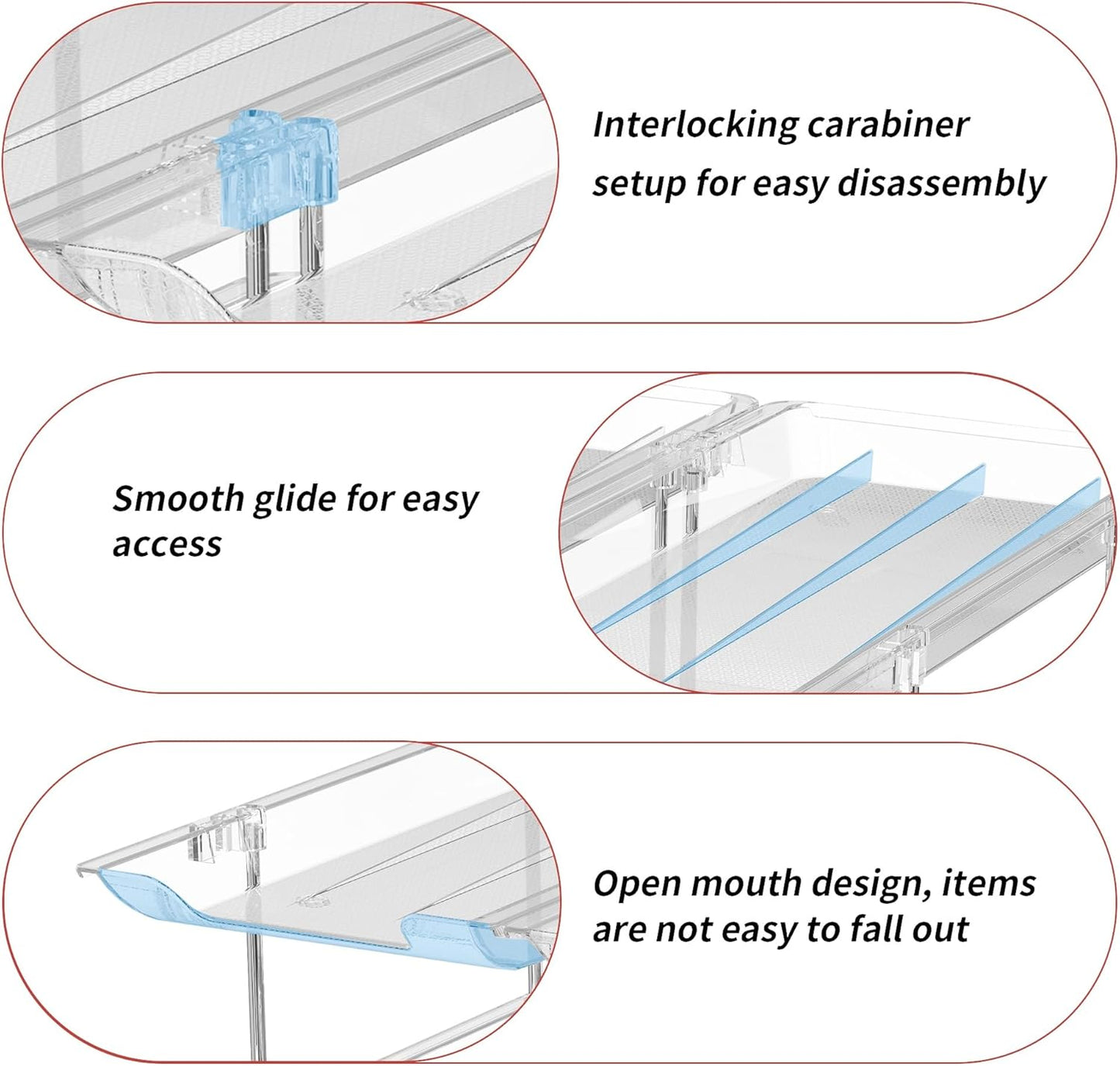 Can Organizer for Pantry, 3 Sets 3 Tiers Can Storage Organizer Pantry,Soda Can Organizer for Fridge 36 Cans Rack Automatic Rolling Stackable Canned Food Organizer,Clear