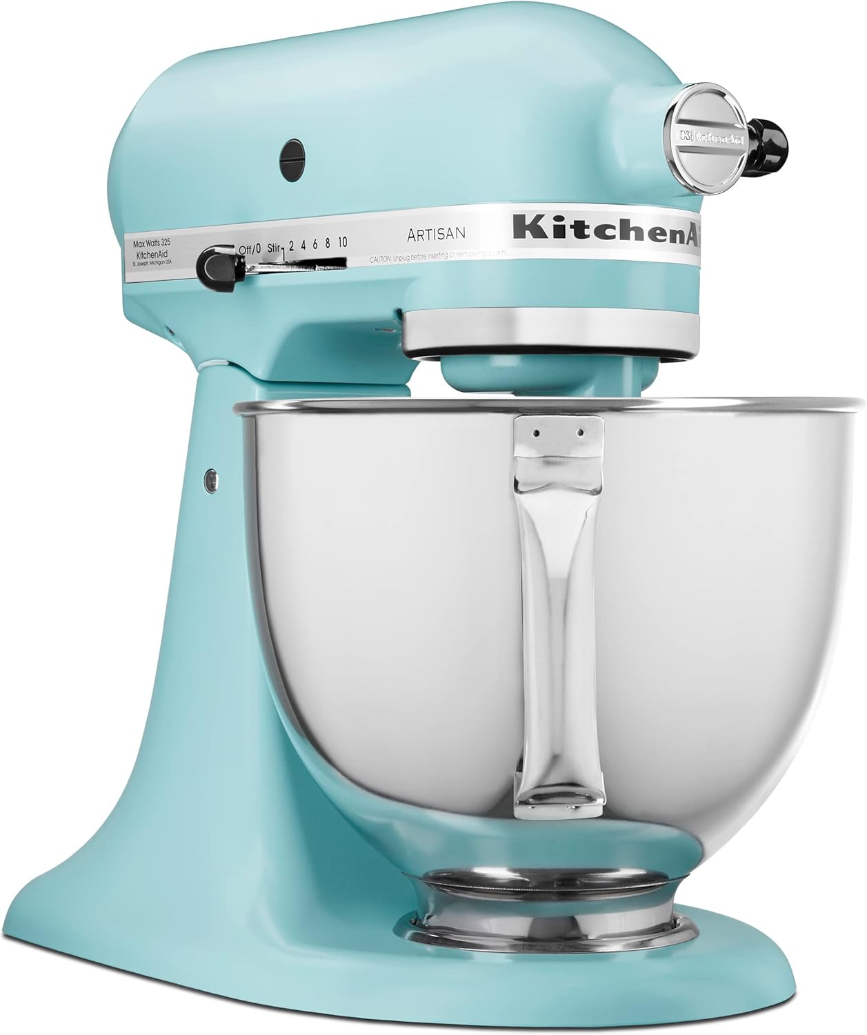 KitchenAid Artisan Series 5 Quart Tilt Head Stand Mixer with Pouring Shield KSM150PS, Mineral Water