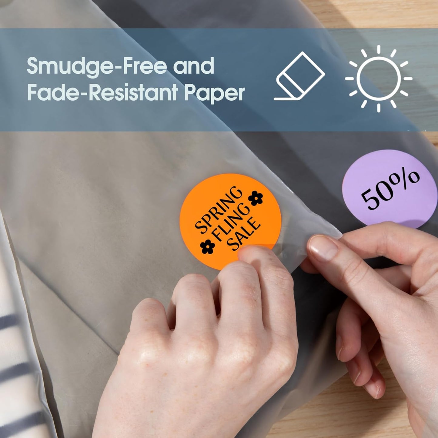 Spartan Industrial - 2" Direct Thermal Circle Labels - Red Round Stickers for Color Coding, Inventory Tags, and More (2 Rolls, 750/Roll)