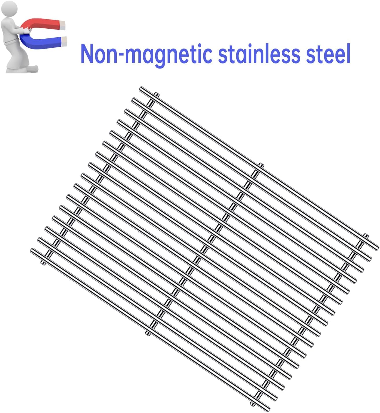 7636 7638 7639 Grill Grates Grill Parts for Weber Spirit 2 Spirit II E-310, E-320, S-310, S-320,GS4 Spirit 300 Series Flavorizer Bars 15.3”, 17” Stainless Steel BBQ Grid Replacement Accessories