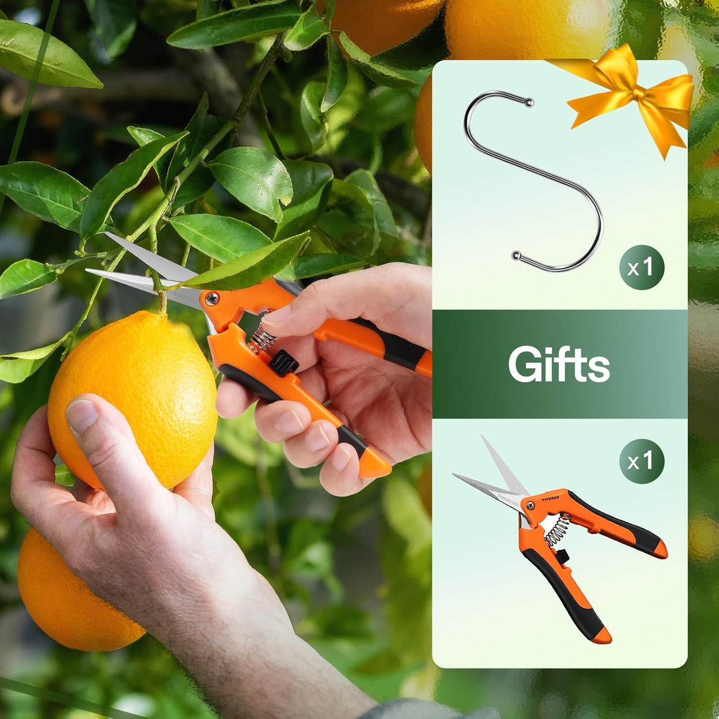 VIVOSUN 2-Pack 4-Layer Mesh Drying Rack Hanging Design with Green Zippers for Dehydrating, Indoor and Outdoor (Pruning Shears Included)