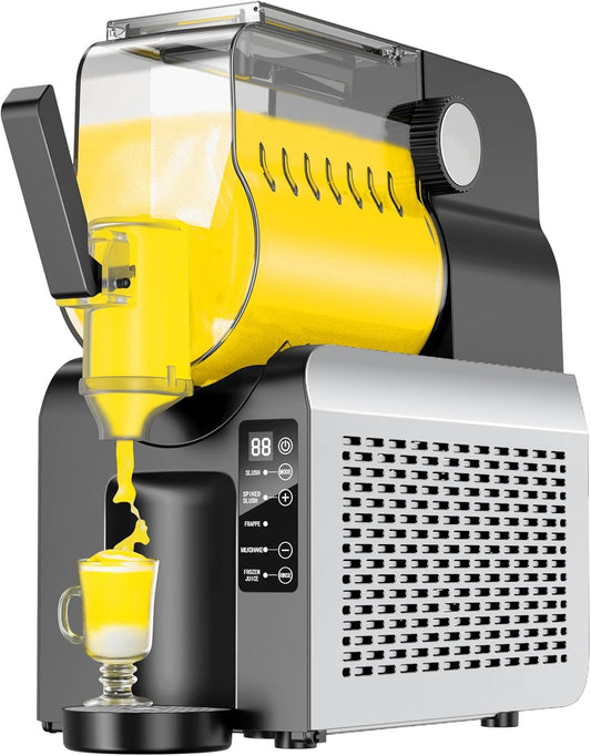 88oz Slush Maker Machine| All-in-One Slushie Machine with 5 Pre-Set Programs | Ice-Free Technology | Quiet Auto-Clean | Ideal for Milkshakes, Margaritas, Smoothies, and Frappés