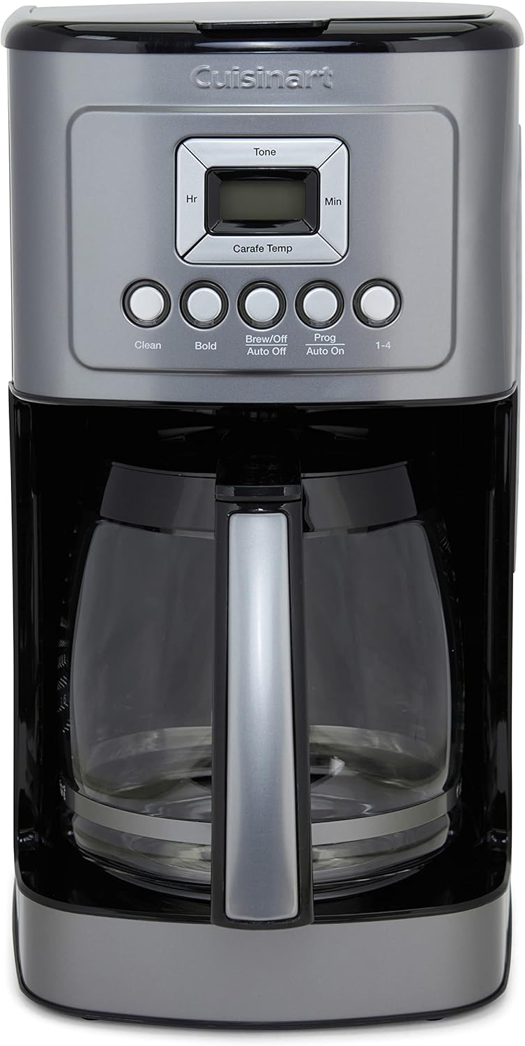 Cuisinart Coffee Maker, 14-Cup Glass Carafe, Fully Automatic for Brew Strength Control & 1-4 Cup Setting, Stainless Steel, DCC-3200GMP1, Gunmetal