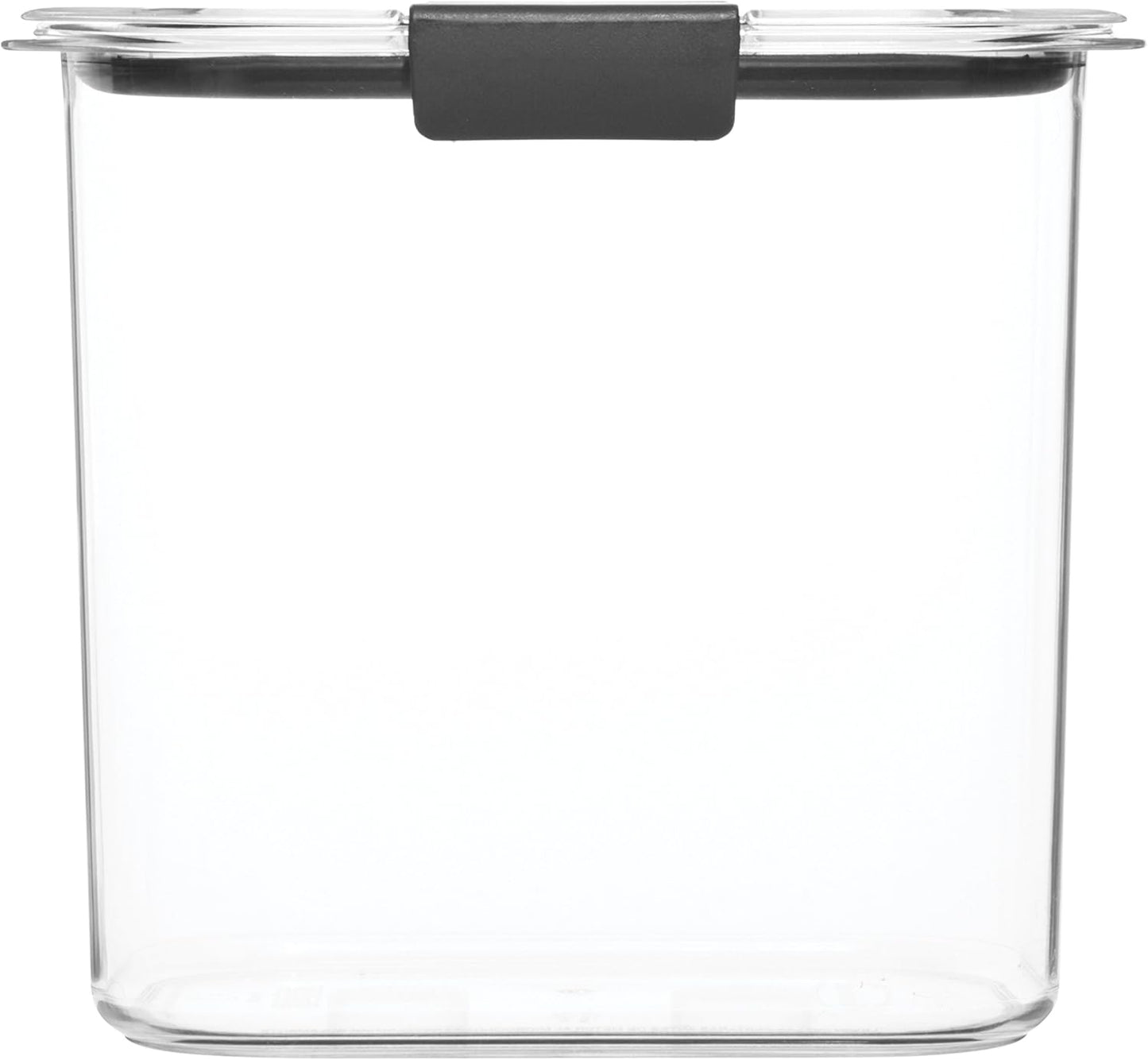 Rubbermaid Brilliance 12-Cup Airtight Food Storage Container, Perfect for Pantry Staples, Clear/Grey